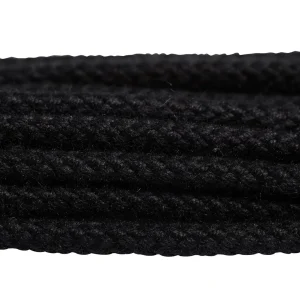 Black Braided Laces - 130cm
